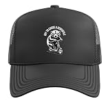 Honey Badger Chaos Off to Cause a Kerfuffle Quote Trucker Hat with Adjustable Mesh Back, Black