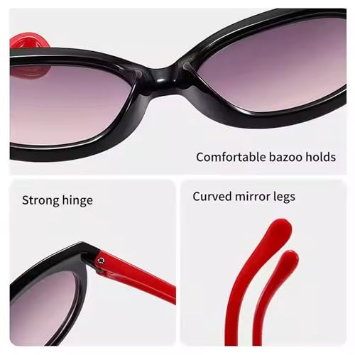 Image of Dervin UV Protected Girl's Bow Cute Sunglasses Baby Personality Cartoon Travel Sunshade Glasses
