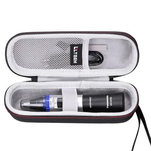 LTGEM EVA Hard Case for Panasonic Nose Hair Trimmer and Ear Hair Trimmer ER-GN30-K/ER-GN-30-H/ER-GN70-H / ER430K, Men's Wet/Dry Trimmer Cleaning System (Case Only)