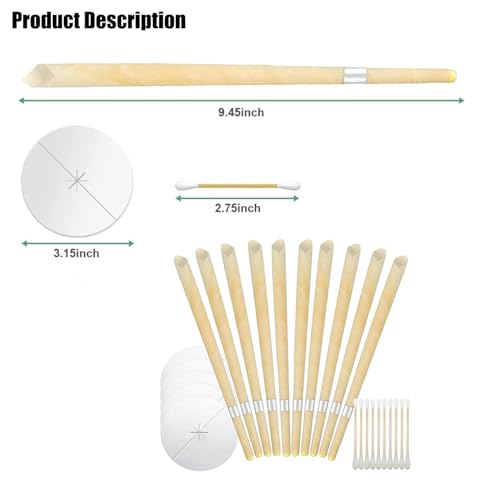 Earwax Removal Tools Ear Cleansing Tool Set 10PCS Bring a Cotton Swab Ear Pick for Home and Travel - Thumbnail 2