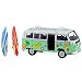 Produktbild Dickie Toys 203776000 - Surfer Van, VW Bully mit Surfbrett und Stickern, 32 cm