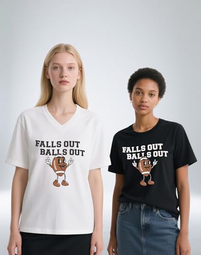 Falls Out Balls Out Shirt Football Vintage Thanksgiving Gift T-Shirt2