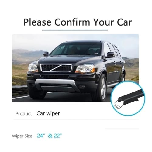 Escobillas limpiaparabrisas Volvo XC90 sin ruido y con barrido suave para invierno 5