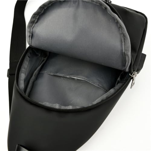 Mini sac sac de poitrine en cuir véritable et bandoulière