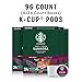 Starbucks K-Cup Coffee Pods, Dark Roast Coffee, Sumatra for Keurig Brewers, 100% Arabica, 4 boxes (96 pods total)