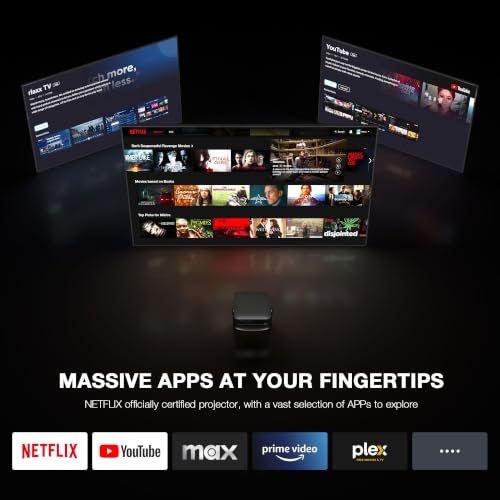 Image of Now with Netflix Mini Smart Projector with WiFi and Bluetooth