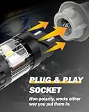 ANTEMOON 3157 T25 P27/7W LED Bulbs 100% Canbus Error Free 12V Super Bright 6500K White 3057 3156 4057 Car Replacement Lights for Backup Reverse Light, DRL Brake Light, Turn Signal Light, Pack of 2 - Image 9