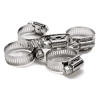 FBHCLP28P5 Forever Clamp, 300 Series Marine Grade Stainless Steel, 1-5/16" to 2-1/4", Silver Pack of 5