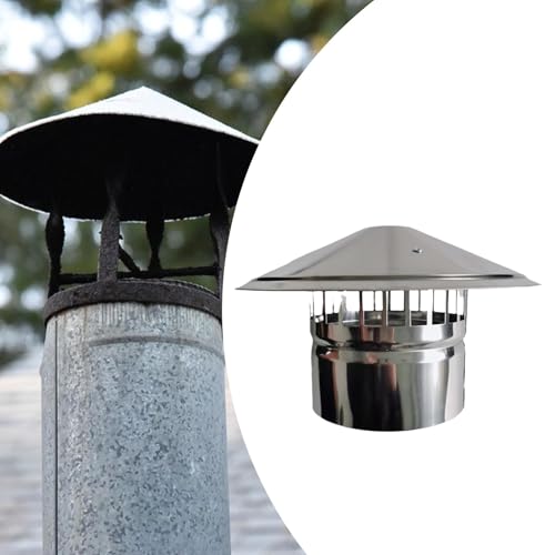 Caperuza para chimenea de 75 mm extractor de humos para tejado 4