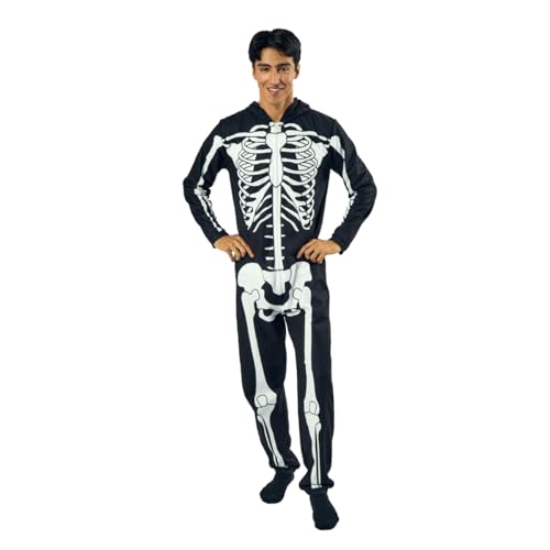 Bioworld Skeleton Men's Hooded Union Suit3