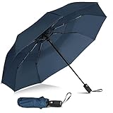 🍀REGENSCHIRM TRAGEGURT: Mit der stabilen handschlaufe kann unser kompakter regenschirm leicht getragen oder einfach an einen haken gehängt werden.Mit dem rutschfesten design-griff bietet unser stabil regenschirm einen festen halt bei starkem wind und regen und gibt ihnen zusätzliche sicherhei
