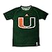 Produktbild adidas Miami Hurricanes Youth Climalite Green Logo Tech Performance Tee (X-Large)