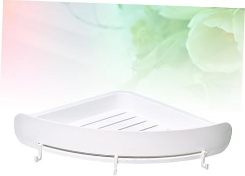 Miniatura 4 de Cabilock Estantes de plástico para montaje en pared, estante de plástico, estante de almacenamiento para baño, estante de baño, estante de baño,