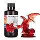 ELEGOO ABS-Like 3.0 3D Drucker Resin, 405 nm UV-härtendes Photopolymerharz für MSLA/LCD/DLP 3D Drucker, Verbesserte Festigkeit und Zähigkeit, Hohe Präzision, Niedrige Viskosität, 500g Klarrot