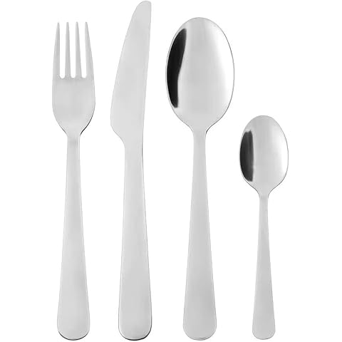 PriceKingX Cutlery Set - Dragon 24 Pieces Tableware - Stainless-Steel Cutlery Set for 6 People, Spoon, Knife and Fork Set, Mirror Polished, Dishwasher Safe, Ideal for Home, Restaurant, Party Cover