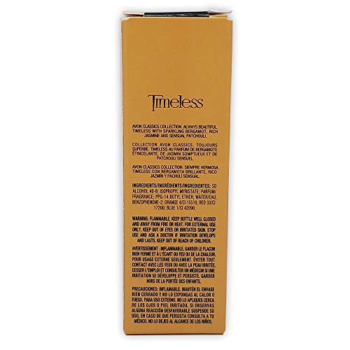 AVON Classics Timeless Cologne for Women & Men — Long-Lasting Floral Perfume with Bergamot, Jasmine & Patchouli — Sophisticated Clean Fragrance for All Occasions, 1.7 fl oz