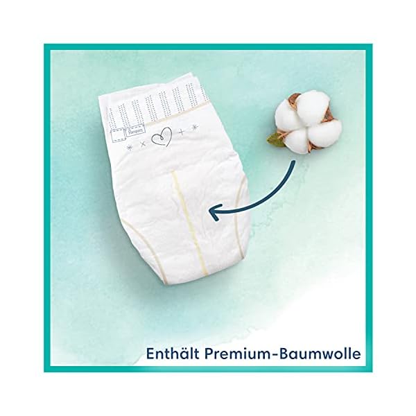 Pampers Baby Windeln Größe 1 (2-5 kg) Pure Protection, 102 Stück, HALBMONATSBOX, Mit Premium-Baumwolle Und… – Bild 8
