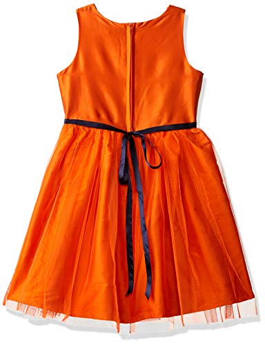 Image of A.T.U.N. (All Things UBER Nice) Girls Fit and Flare Embroidered Sleeveless Knee Length Dress for Party and Special Occasions