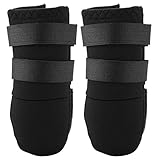 Ajustable - Fácil de poner / apagar. Estos zapatos para perros se expanden con una amplia abertura de costura dividida y dos correas ajustables para garantizar un ajuste perfecto.