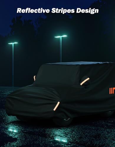 image for Car Cover Compatible with 2-Door Wrangler JK JL TJ YJ CJ7, JOYTUTUS Wa