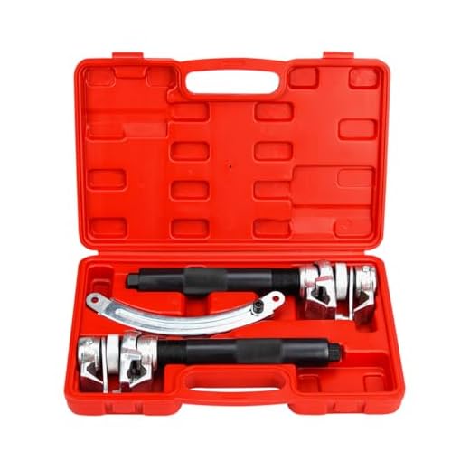 Handor Coil Spring Compressor Tool, Heavy Duty Build, 2 PCS Ultra Rugged Strut Spring Compressor Tool, Strong and Durable with Safety Guard and Carrying Case