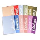Colourbook Set 12 Quaderni A4 Maxi Plus Quadretti 5mm Senza Margine Per Seconda Terza Elementare Scuola Primaria, 96 Pagine + 4 Risguardia, Carta 100g Alto Bianco Anti-Sbavatura, Multicolore