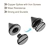 uxcell 20Set Spikes and Studs Kit, 7.5 x 8mm Cone Spikes Punk Rock Rapid Rivets Screw for DIY Leather Craft Belt Bags Shoes Accessories, Dark Gray #2