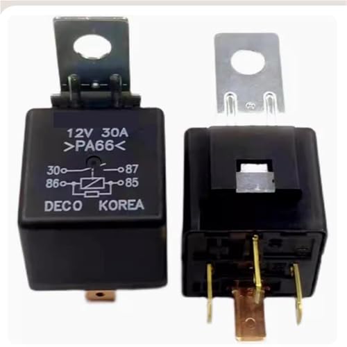 Relais 12 V CC 40A à 6 broches pour circuits imprimés électriques (Lot de 3)