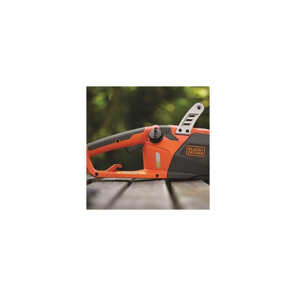 BLACK+DECKER Cs2245-Qs Motosega Elettrica Lunghezza Barra E Capacità Di Taglio 45 Cm, Doppia Impugnatura 2200 W, Arancione Nero, ‎28 X 53.2 X 25 Cm, 6 Kg