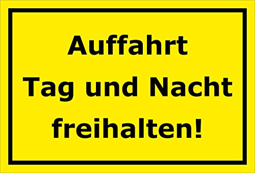 Preisvergleich Produktbild Melis Folienwerkstatt Schild - Auffahrt freihalten - 45x30cm / Bohrlöcher / 3mm Aluverbund S00065-169-C -20 VAR