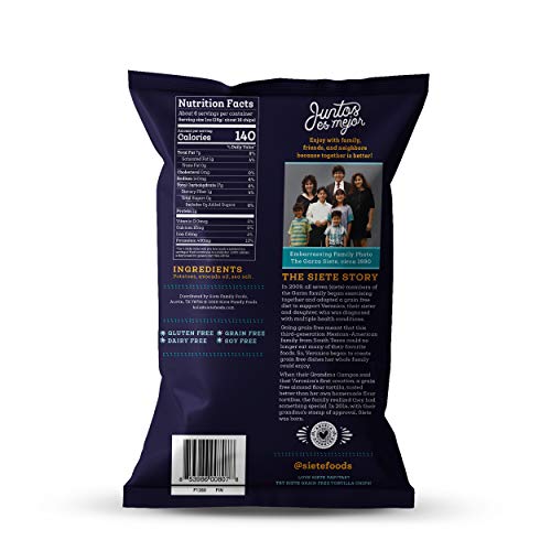 Siete Grain Free Potato Chips | Kettle Cooked | Gluten Free Chips | Vegan Snacks | Non Gmo | Sea Salt, (Pack Of 6) #TOP1
