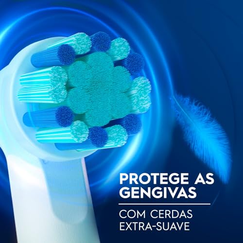 Oral-B Disney Frozen, Escova de Dentes Elétrica Infantil, Cabeça Redonda, 4 Adesivos