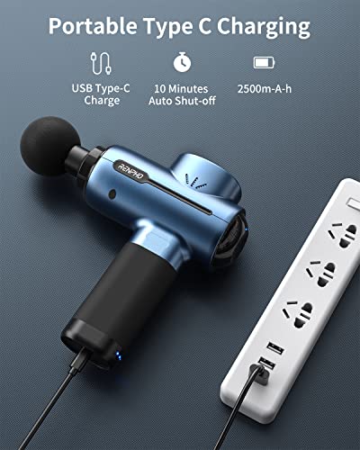 Renpho Active Massage Gun Deep Tissue Muscle, Upgrade Powerful Portable Gun Massage Percussion Massager Gun For Athletes, Electric Back Massagers,Handheld Body Massager Gun Carry Case Gifts #TOP6