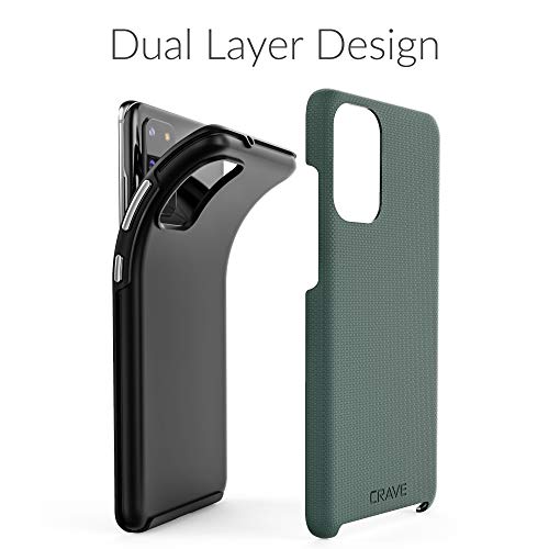 Crave Dual Guard For Samsung Galaxy S20+ Case, Shockproof Protection Dual Layer Case For Samsung Galaxy S20+, S20 Plus 5G - Forest Green #TOP3