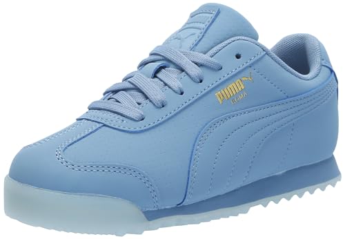 Image of Puma Unisex-Child, Roma Reversed Mist, Zen Blue-ICY Blue, Little Kid 2.5