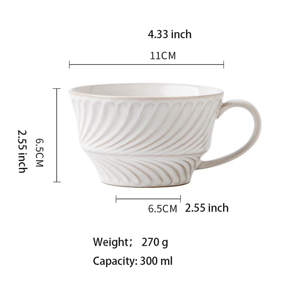 Tazas de Té Tazas Desayuno Taza de café, taza de té, tazas de café de cerámica, regalo de cumpleaños para mujeres, tazas de té de 300 Ml/10 Oz, taza de té para restaurante en casa Tazas Tazas de Cafe