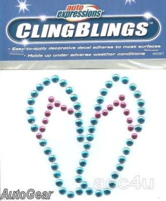 Flip Flops Cling Blings Decal Beads Decorative