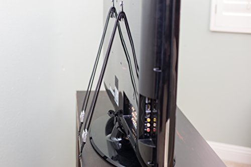 Tv And Furniture Anti-Tip Straps (Heavy Duty Strap And All Metal Parts) (2 Pack, Black) #TOP7