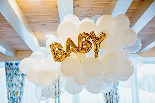 Treasures Gifted Solid White Balloons - Matte White Balloons For Party - Large White Balloons 12 Inch, White Latex Balloons - Big White Balloons, Round White Balloons - 100 Balloons, Bulk #TOP6