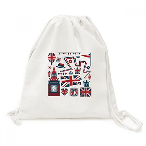 Point de repère toile sac à dos souple aux motifs britanniques