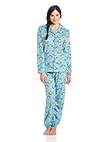 Paul Frank Junior's Winter Sparkle Julius Head PRT Notch Collar Pajama Set