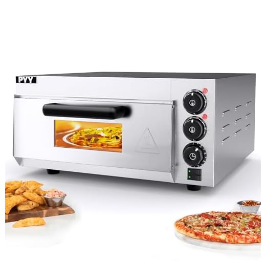 PYY Electric Pizza Oven Countertop Indoor Pizza Ovens Pizza Cooker 2000W Commercial Pizza Oven with Pizza Stone and Timer Silver
