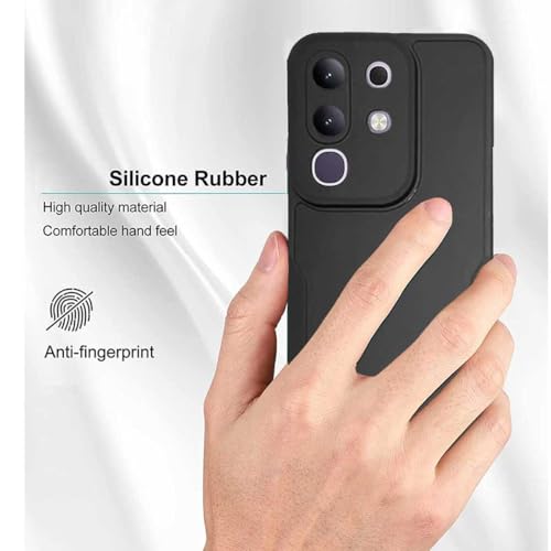 Image of Soft Back Cover Compatible with Vivo T4x 5G / iQOO Z10x 5G - Silicone Black