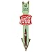 Coca-Cola Ice Cold Arrow Embossed Metal Sign - Vintage Diner Coca-Cola Sign for Kitchen or Man Cave
