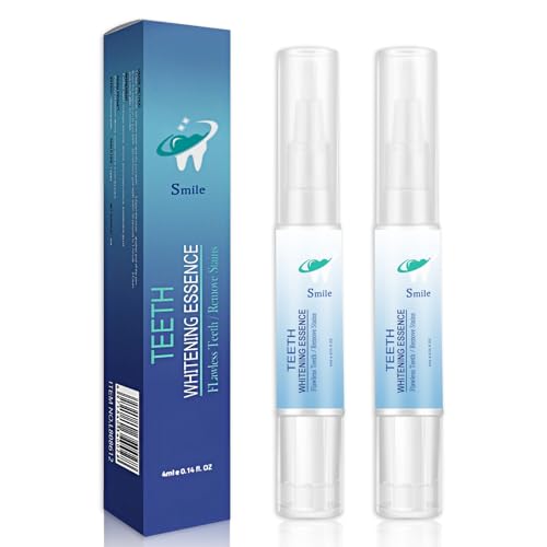 Teeth Whitening Pen, Teeth Whitening Essence Pen, Teeth Whitening Essence, Teeth Whitening Gel, Intensive Teeth Stains Removal, Reduce Teeth Yellowing (2PCS)