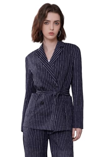 Veste à rayures fines femme pour le bureau et les sorties citadines chic