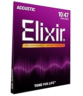 Acoustic guitar strings constructed with phosphor bronze wrap wire Played for a dynamic balance of rich, full-bodied tone and sparkling high-end clarity Ultra-thin NANOWEB Coating provides a traditionally textured, “uncoated” feel Our patented coatin...