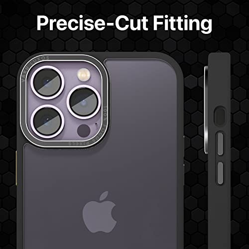 Image of eller sante Trans Armor for iPhone 14 Pro Case Cover, 6 Feet Drop, Metal Ring Camera Protection, Shockproof, Scratch Resistant, Slim, Compatible with iPhone 14 Pro Back Cover - Black