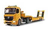Autoabschaltfunktion Jamara 405107 - Tieflader Mercedes Arocs 1:20 2,4GHz – An- und Abkoppeln Tieflader, Tiefladerabstützung + Rampe hoch/runter, Hupe, Rückfahrwarnsound, realistischer Motorsound, 2 Geschwindigkeitsstufen