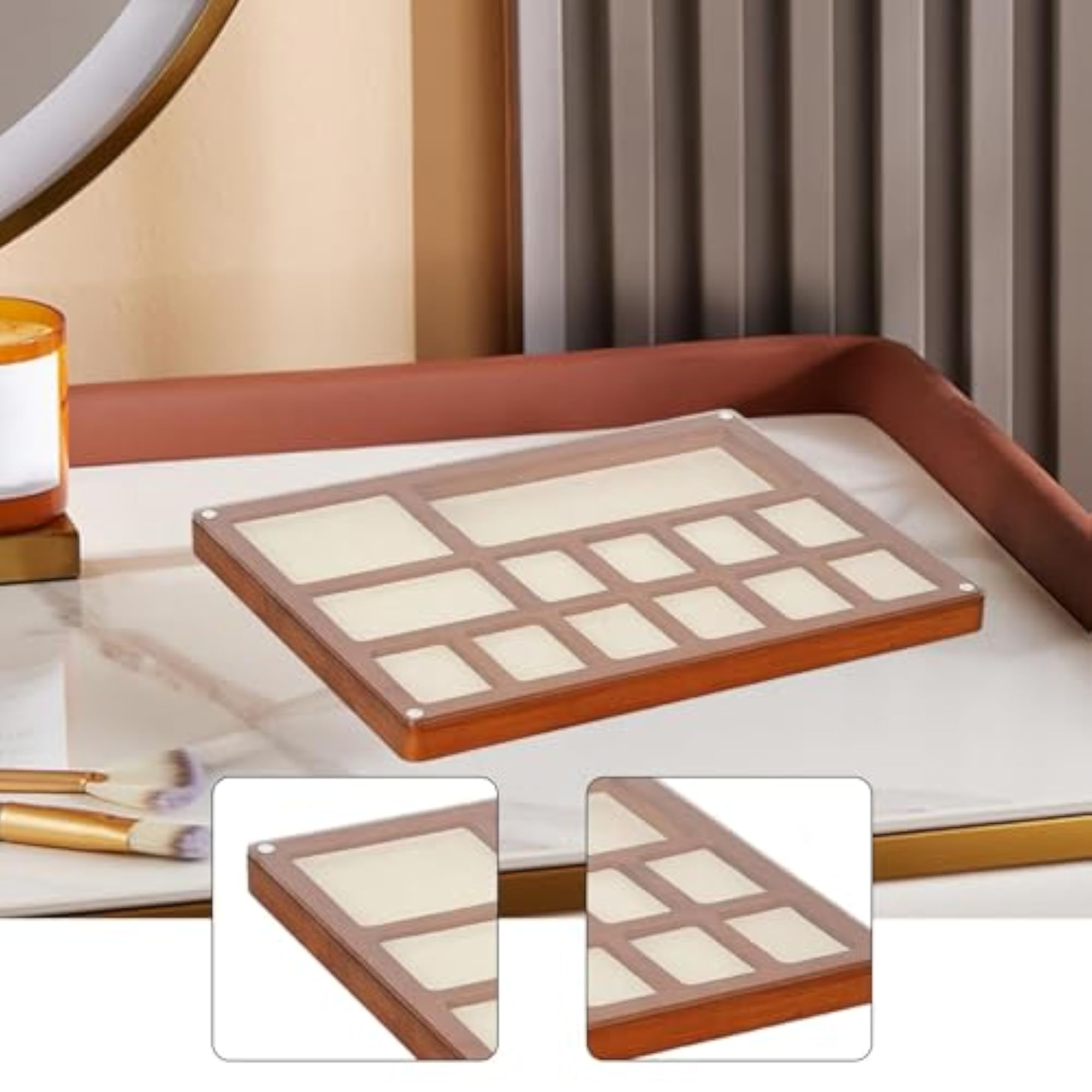 PEXORVA® Sturdy Bead Sorting Tray with Acrylic Lid